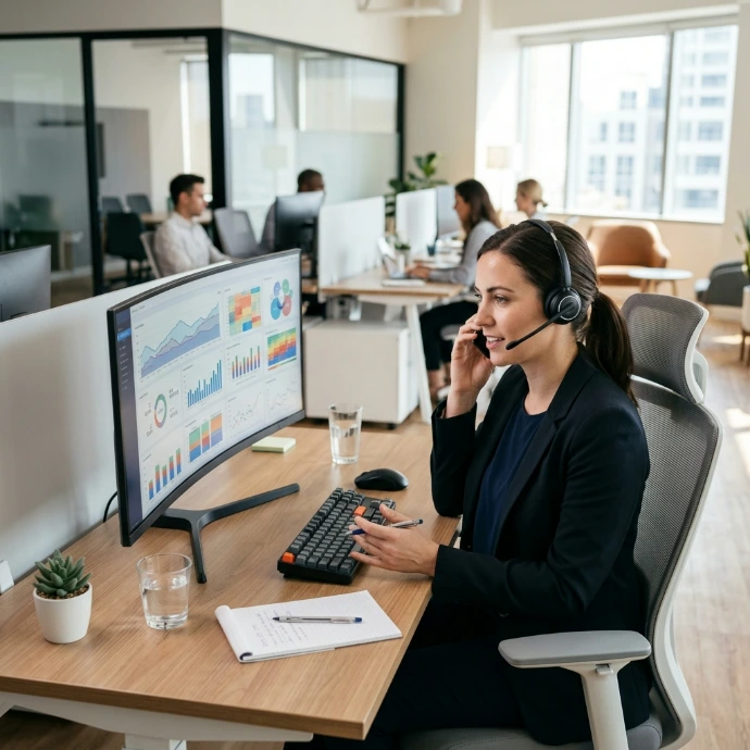 AI Generated Employee Solving Problem via Phone Call